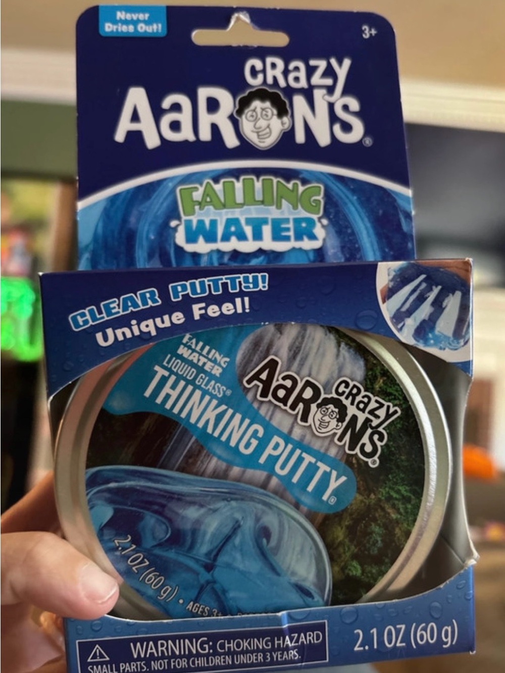 Falling Water Blue Thinking Putty - Clear Blue Putty